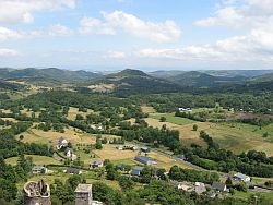 Blick von der Burg Murol