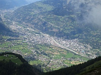 Tiefblick nach Brig