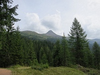 Blick auf Knieberg von Kreuzbergpass