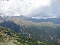 Gipfelblick auf die Ortleralpenberge und Weibrunnsee