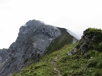 Gipfelfelsen von Norden