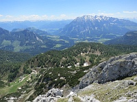 Blick auf Tauplitzplateau und Grimming