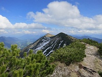 Blick vom Thalerjoch zurck auf Frechjoch und Veitsberg (ganz hinten)